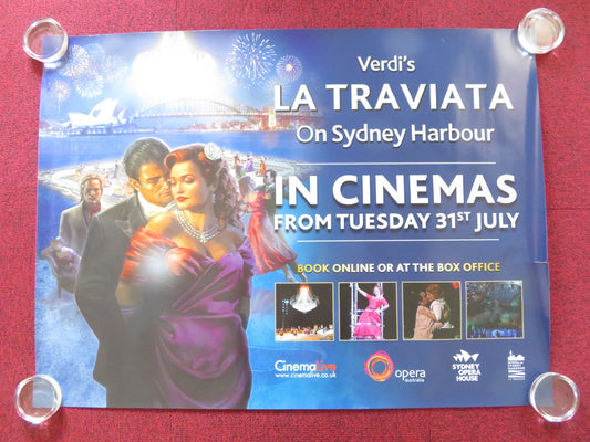 LA TRAVIATA ON SYDNEY HARBOUR UK QUAD ROLLED POSTER EMMA MATTHEWS 2012