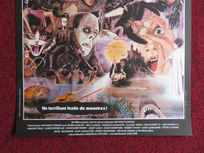 THE HORROR SHOW FRENCH POSTER PERKINGS KARLOFF LUGOSI 1979