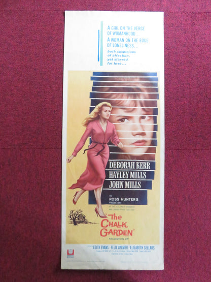 THE CHALK GARDEN US INSERT (14"x 36") POSTER DEBORAH KERR HAYLEY MILLS 1964