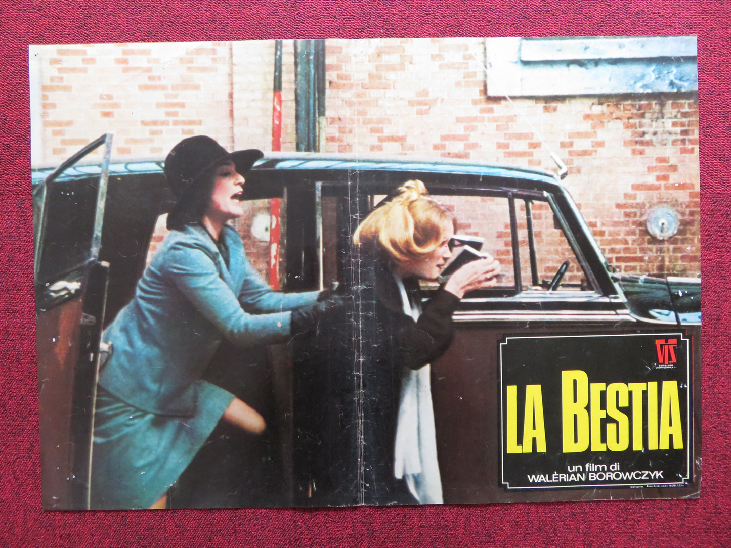 LA BESTIA / The Beast -B ITALIAN FOTOBUSTA POSTER WALERIAN BOROWCZYK 1975