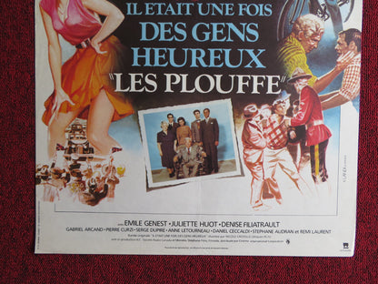 LES PLOUFFE FRENCH POSTER GABRIEL ARCAND REMI LAURENT 1981