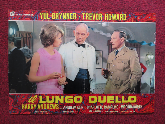 THE LONG DUEL ITALIAN FOTOBUSTA POSTER YUL BRYNNER TREVOR HOWARD 1967