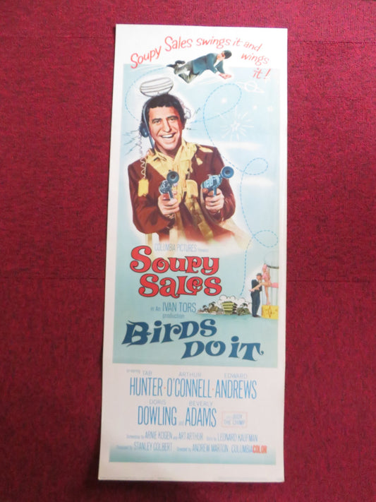 BIRDS DO IT US INSERT (14"x 36") POSTER SOUPY SALES TAB HUNTER 1966