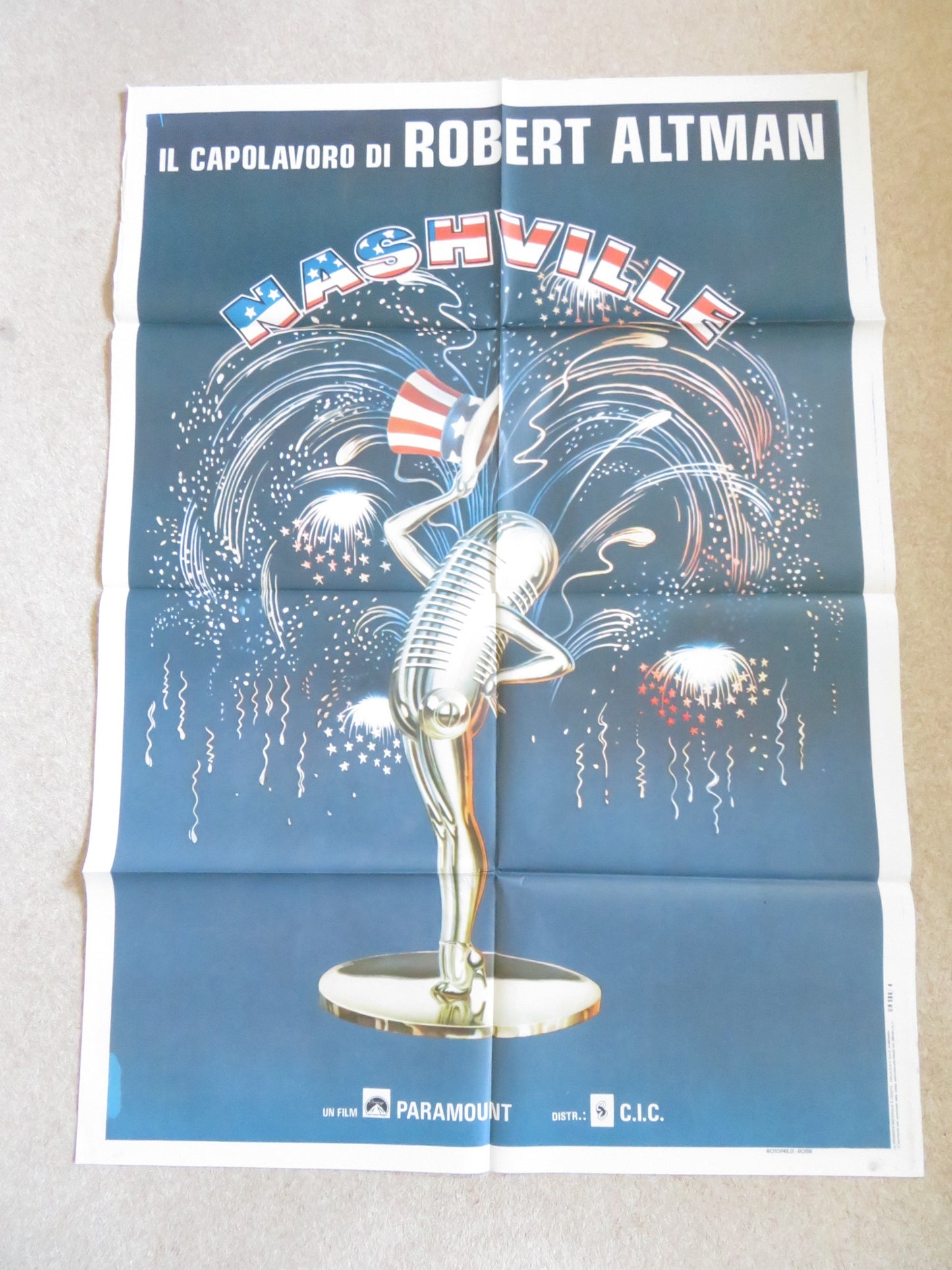 NASHVILLE ITALIAN 2 FOGLIO POSTER DAVID ARKIN BARBARA BAXLEY 1975