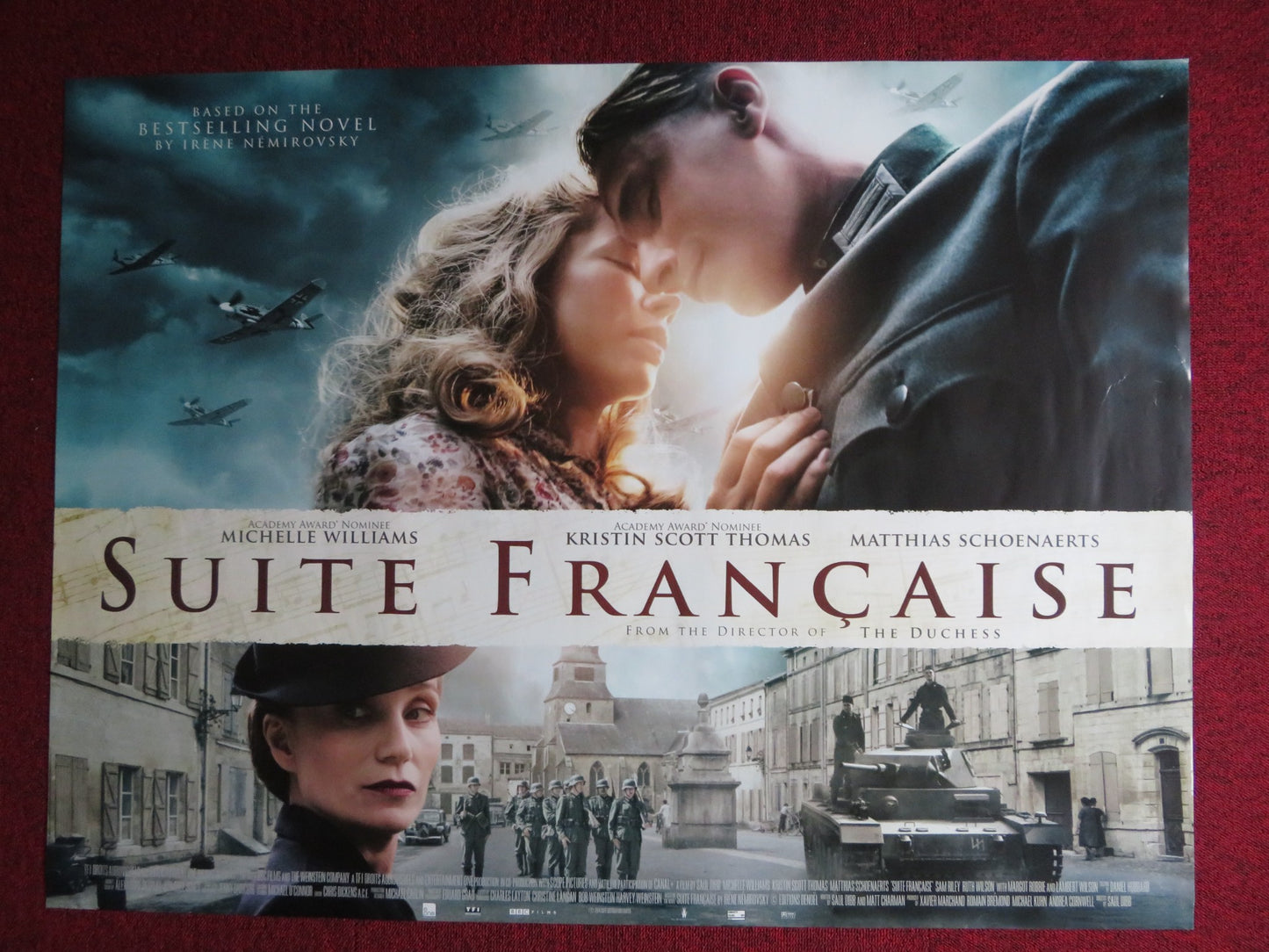 SUITE FRANCAISE UK QUAD (30"x 40") ROLLED POSTER MICHELLE WILLIAMS 2014