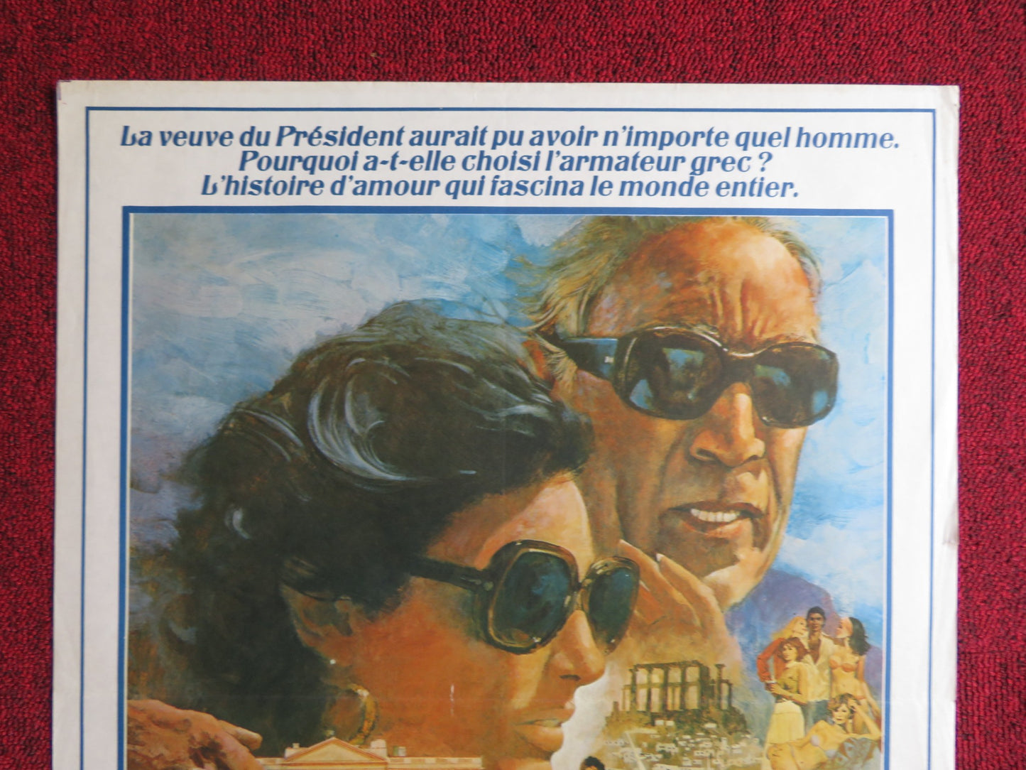 THE GREEK TYCOON FRENCH POSTER ANTHONY QUINN JACQUELINE BISSET 1987