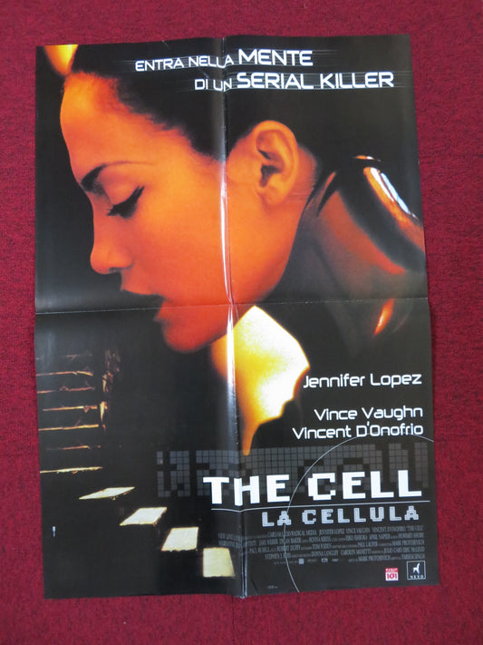 THE CELL ITALIAN FOGLIO POSTER JENNIFER LOPEZ VINCE VAUGHN 2000