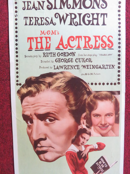 THE ACTRESS US INSERT (14"x 36") POSTER SPENCER TRACY JEAN SIMMONS 1953