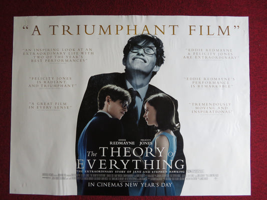 THE THEORY OF EVERYTHING UK QUAD (30"x 40") ROLLED POSTER EDDIE REDMAYNE 2014