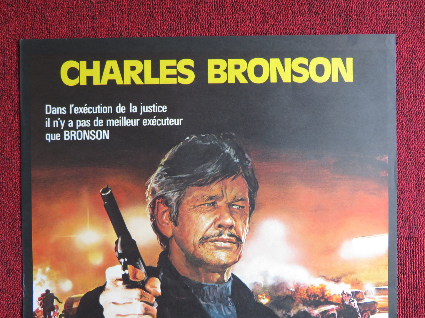 THE EVIL THAT MEN DO FRENCH POSTER CHARLES BRONSON THERESA SALDANA 1984