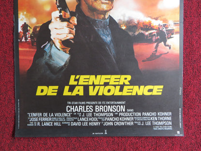 THE EVIL THAT MEN DO FRENCH POSTER CHARLES BRONSON THERESA SALDANA 1984