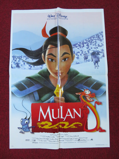 MULAN ITALIAN FOGLIO POSTER DISNEY MIGUEL FERRER 1998