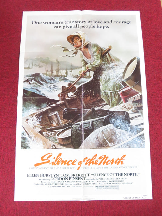 SILENCE OF THE NORTH FOLDED US ONE SHEET POSTER  ELLEN BUSTYN TOM SKERRITT 1981