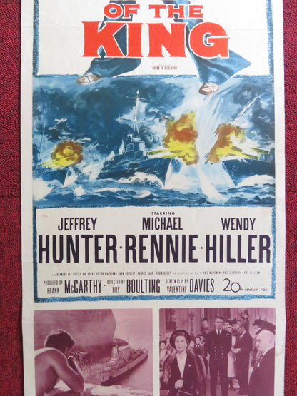 SAILOR OF THE KING US INSERT (14"x 36") POSTER JEFFREY HUNTER RENNIE 1953