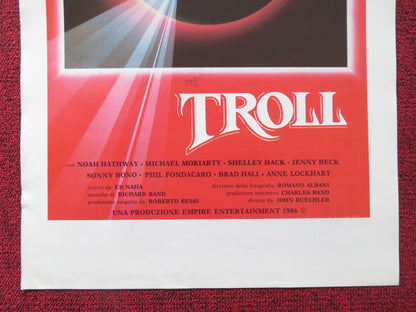 TROLL ITALIAN LOCANDINA POSTER NOAH HATHAWAY MICHAEL MORIARTY 1986