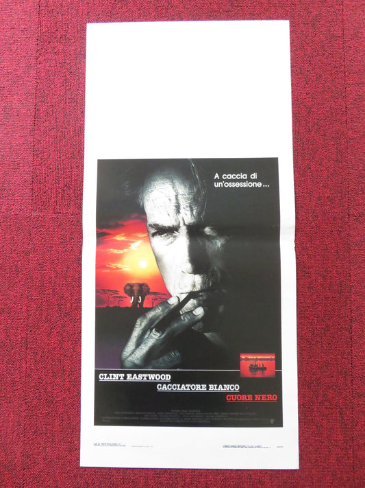 WHITE HUNTER BLACK HEART ITALIAN LOCANDINA POSTER CLINT EASTWOOD JEFF FAHEY 1990