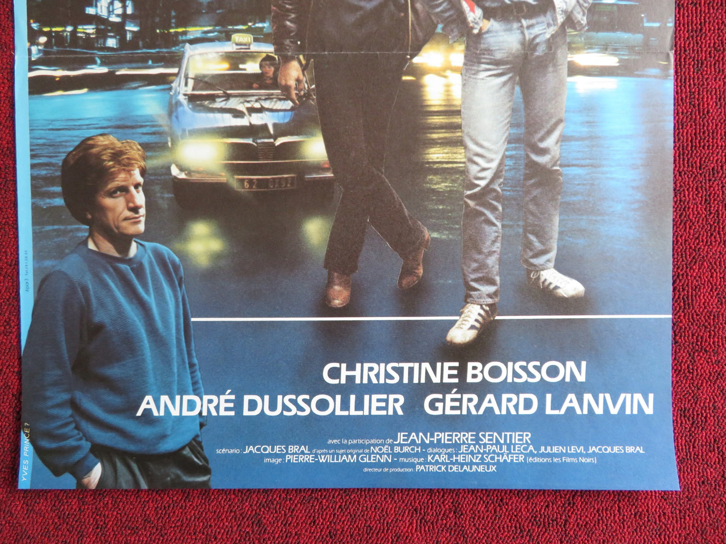 EXTERIOR NIGHT FRENCH POSTER CHRISTINE BOISSON ANDRE DUSSOLLIER 1980