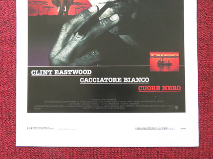 WHITE HUNTER BLACK HEART ITALIAN LOCANDINA POSTER CLINT EASTWOOD JEFF FAHEY 1990