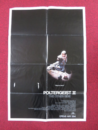 THE POLTERGEIST II: THE OTHER SIDE FOLDED US ONE SHEET POSTER J. WILLIAMS 1986