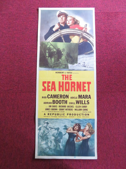 THE SEA HORNET US INSERT (14"x 36") POSTER ROD CAMERON ADELE MARA 1951