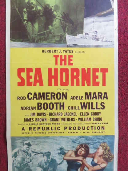 THE SEA HORNET US INSERT (14"x 36") POSTER ROD CAMERON ADELE MARA 1951