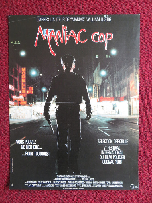 MANIAC COP FRENCH POSTER BRUCE CAMPBELL ROBERT Z'DAR 1988