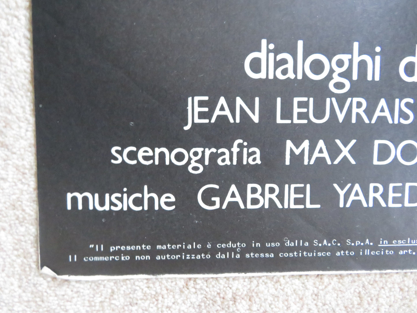 MALEVIL ITALIAN 2 FOGLIO POSTER MICHEL SERRAULT JACQUES DUTRONC 1983