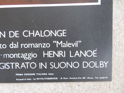 MALEVIL ITALIAN 2 FOGLIO POSTER MICHEL SERRAULT JACQUES DUTRONC 1983