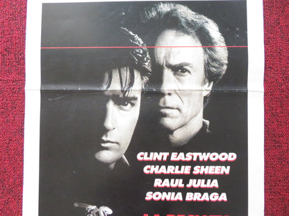 THE ROOKIE ITALIAN LOCANDINA POSTER CLINT EASTWOOD CHARLIE SHEEN 1990