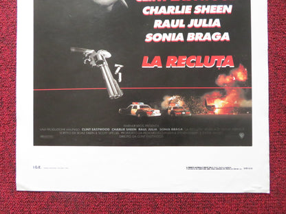 THE ROOKIE ITALIAN LOCANDINA POSTER CLINT EASTWOOD CHARLIE SHEEN 1990