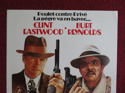 CITY HEAT FRENCH POSTER CLINT EASTWOOD BURT REYNOLDS 1984