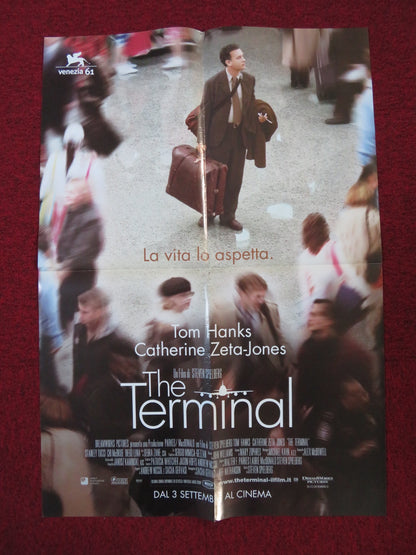 THE TERMINAL ITALIAN FOGLIO POSTER SPIELBERG TOM HANKS 2004