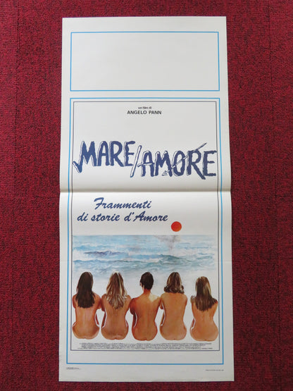 MARE AMORE FRAMMENTI DI STORIE D'AMORE ITALIAN LOCANDINA POSTER DIOGENE 1985