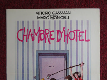 CAMERA D'ALBERGO  FRENCH POSTER VITTORIO GASSMAN MONICA VITTI 1981