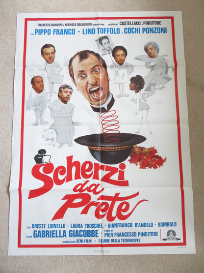 SCHERZI DA PRETE ITALIAN 2 FOGLIO POSTER PIPPO FRANCO LINO TOFFOLO 1978