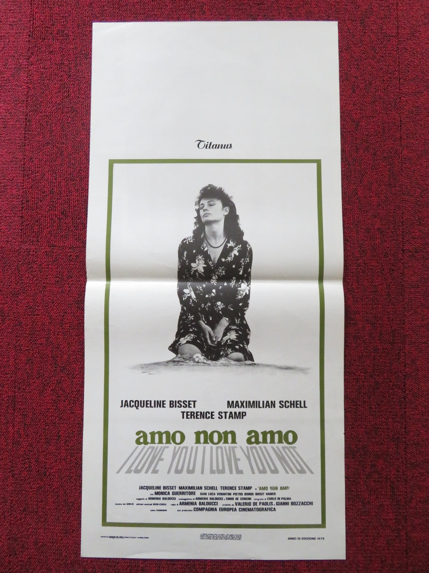 AMO NON AMO ITALIAN LOCANDINA POSTER JACQUELINE BISSET TERENCE STAMP 1978