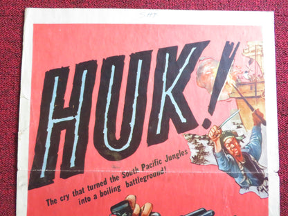 HUK! US INSERT (14"x 36") POSTER GEORGE MONTGOMERY MONA FREEMAN 1958