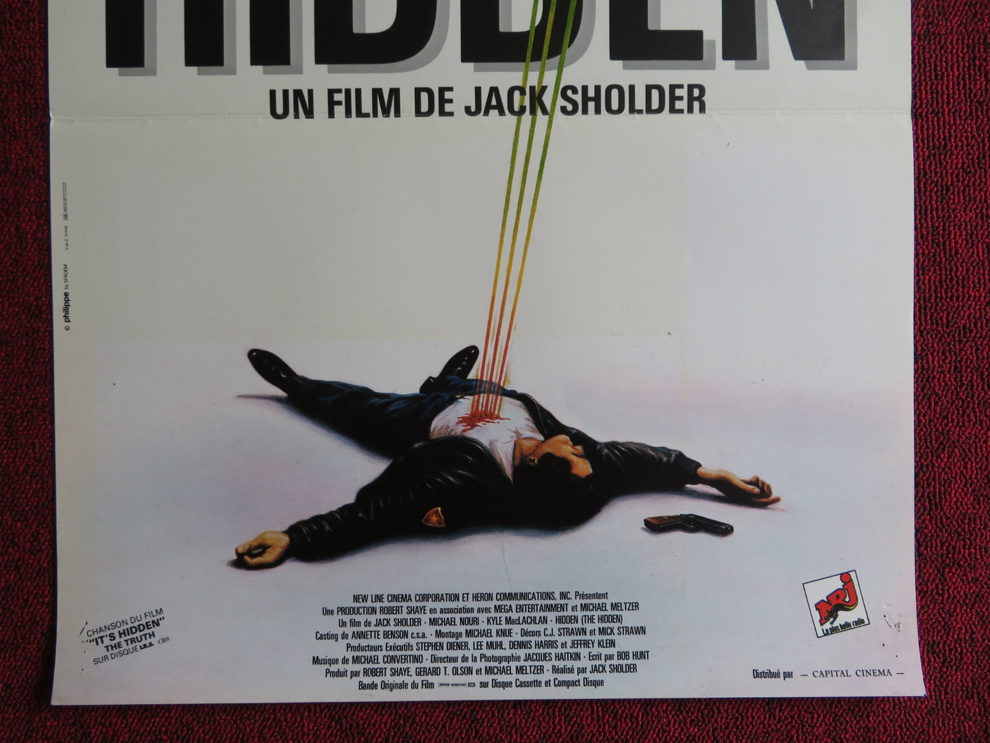 THE HIDDEN FRENCH POSTER KYLE MACLACHLAN MICHAEL NOURI 1987