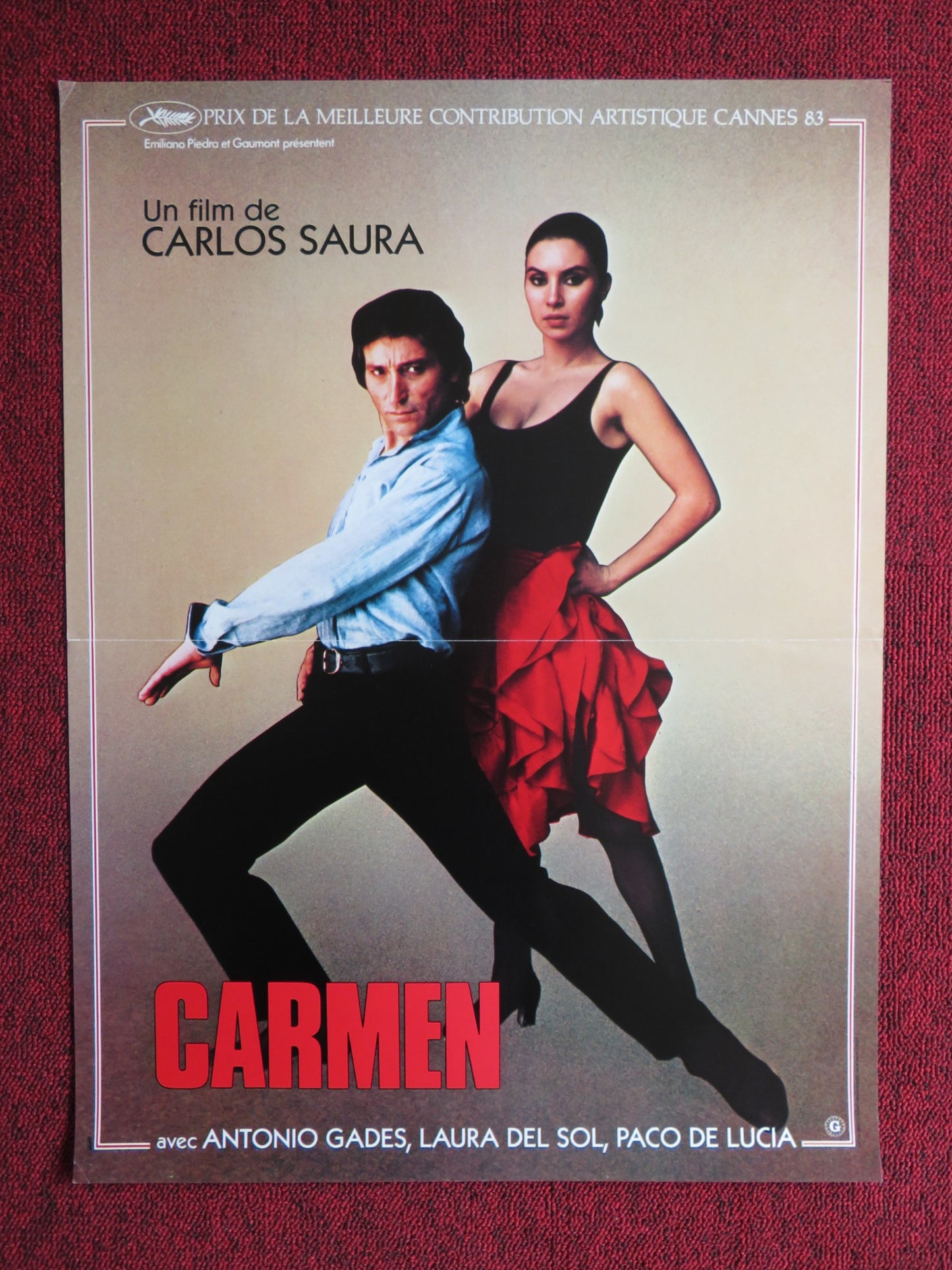 CARMEN FRENCH POSTER ANTONIO GADES LAURA DEL SOL 1983