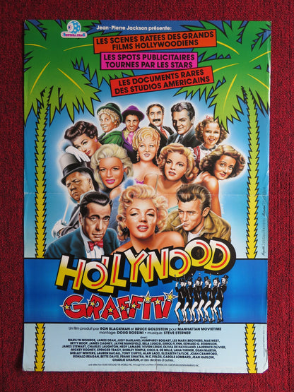 HOLLYWOOD OUT-TAKES AND RARE FOOTAGE FRENCH POSTER MONROE CAGNEY CHAPLIN 1983