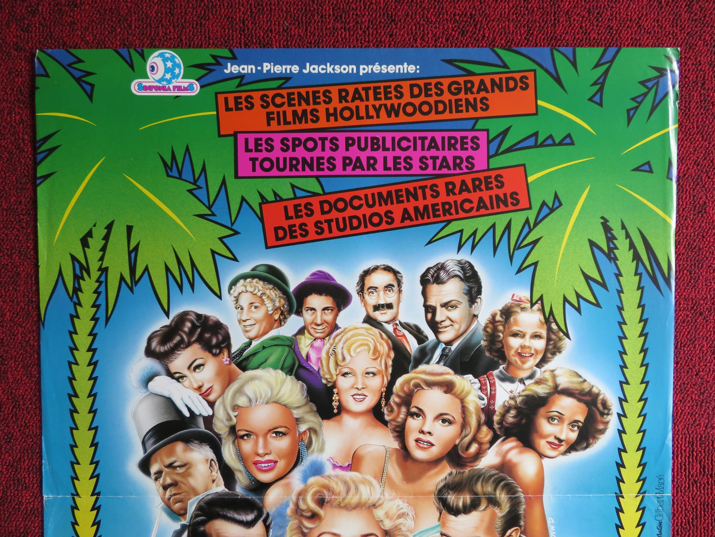 HOLLYWOOD OUT-TAKES AND RARE FOOTAGE FRENCH POSTER MONROE CAGNEY CHAPLIN 1983