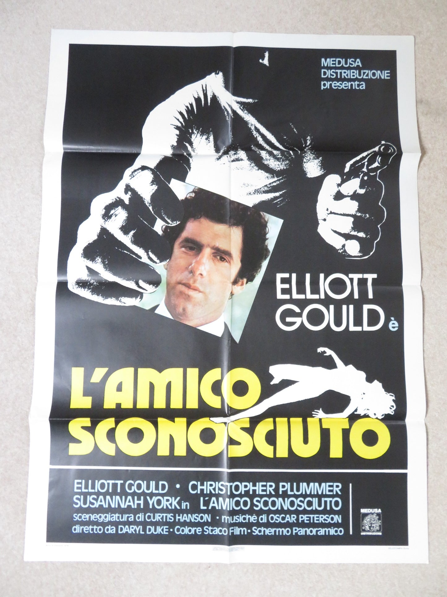 THE SILENT PARTNER ITALIAN 2 FOGLIO POSTER ELLIOT GOULD CHRISTOPHER PLUMMER 1978