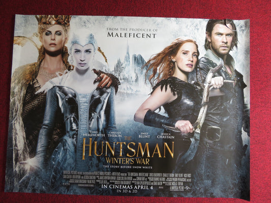 THE HUNTSMAN WINTER'S WAR UK QUAD (30"x 40") ROLLED POSTER CHRIS HEMSWORTH 2016