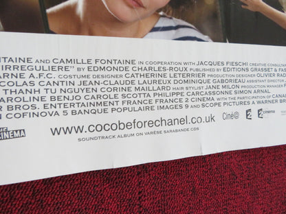 COCO BEFORE CHANEL UK QUAD (30"x 40") ROLLED POSTER AUDREY TAUTOU 2009