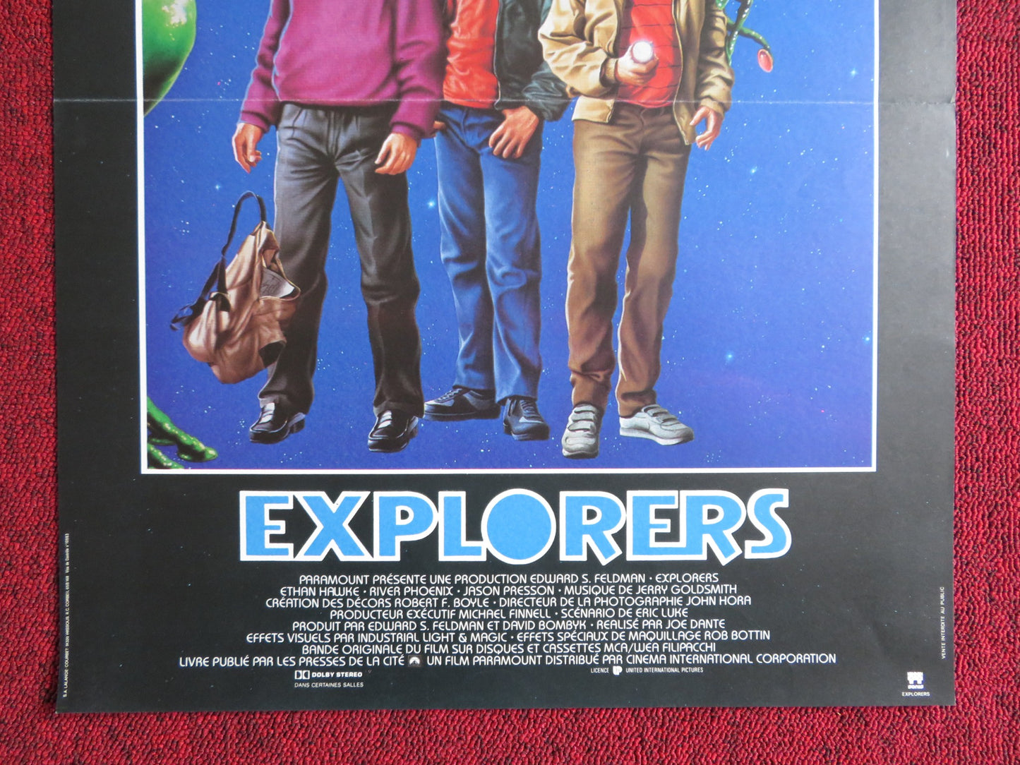 EXPLORERS FRENCH POSTER RIVER PHOENIX ETHAN HAWKE 1985