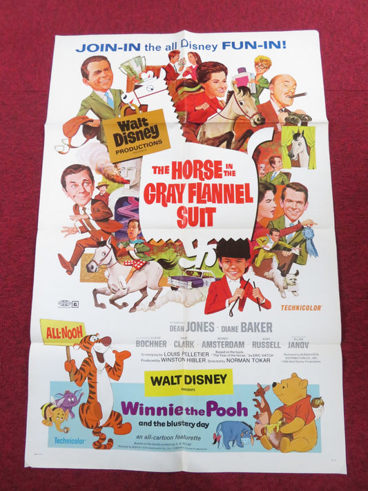 THE HORSE IN THE GRAY FLANNEL SUIT / WINNIE THE POOH FOLDED US ONE SHEET POSTER