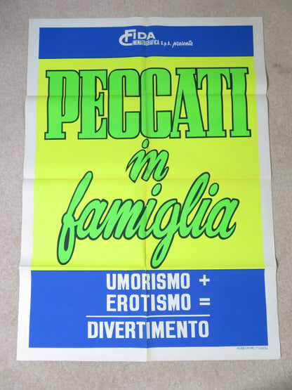 SCANDAL IN THE FAMILY ITALIAN 2 FOGLIO POSTER MICHELE PLACIDO S. STEFANELLI 1975