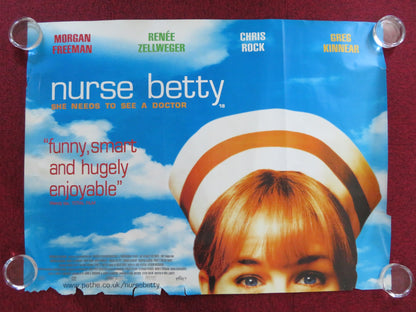 NURSE BETTY UK QUAD (30"x 40") ROLLED POSTER MORGAN FREEMAN RENEE ZELLWEGER 2000