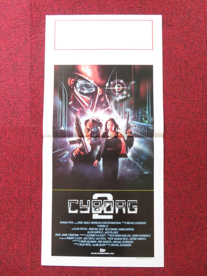 CYBORG 2: GLASS SHADOW ITALIAN LOCANDINA POSTER ANGELINA JOLIE JACK PALANCE 1993