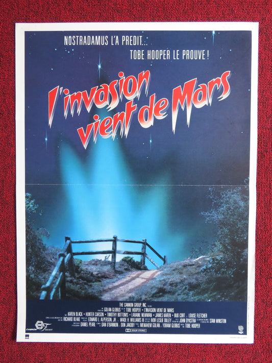 INVADERS FROM MARS FRENCH POSTER CANNON KAREN BLACK 1986